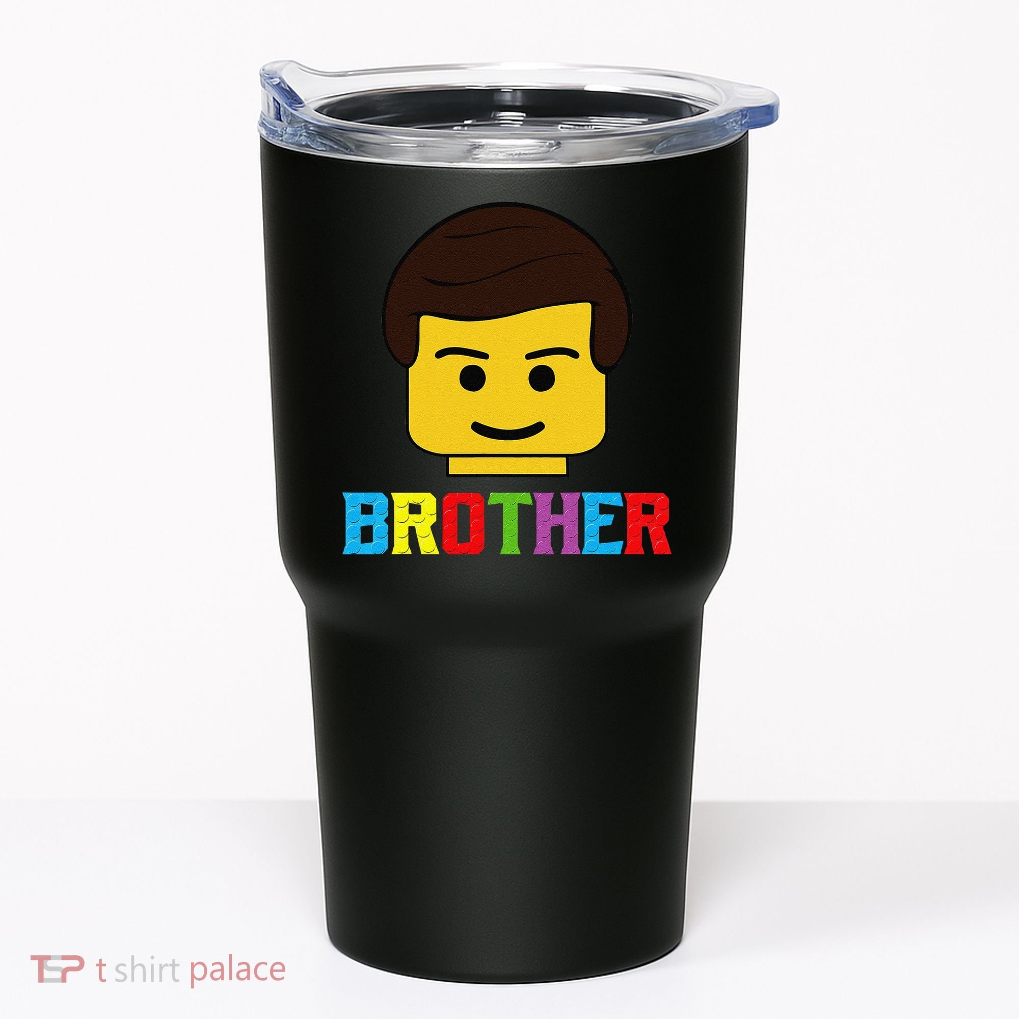 Block Brick Building Brother Master Builder Matching Family Tumbler