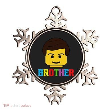 Block Brick Building Brother Master Builder Matching Family Ornament