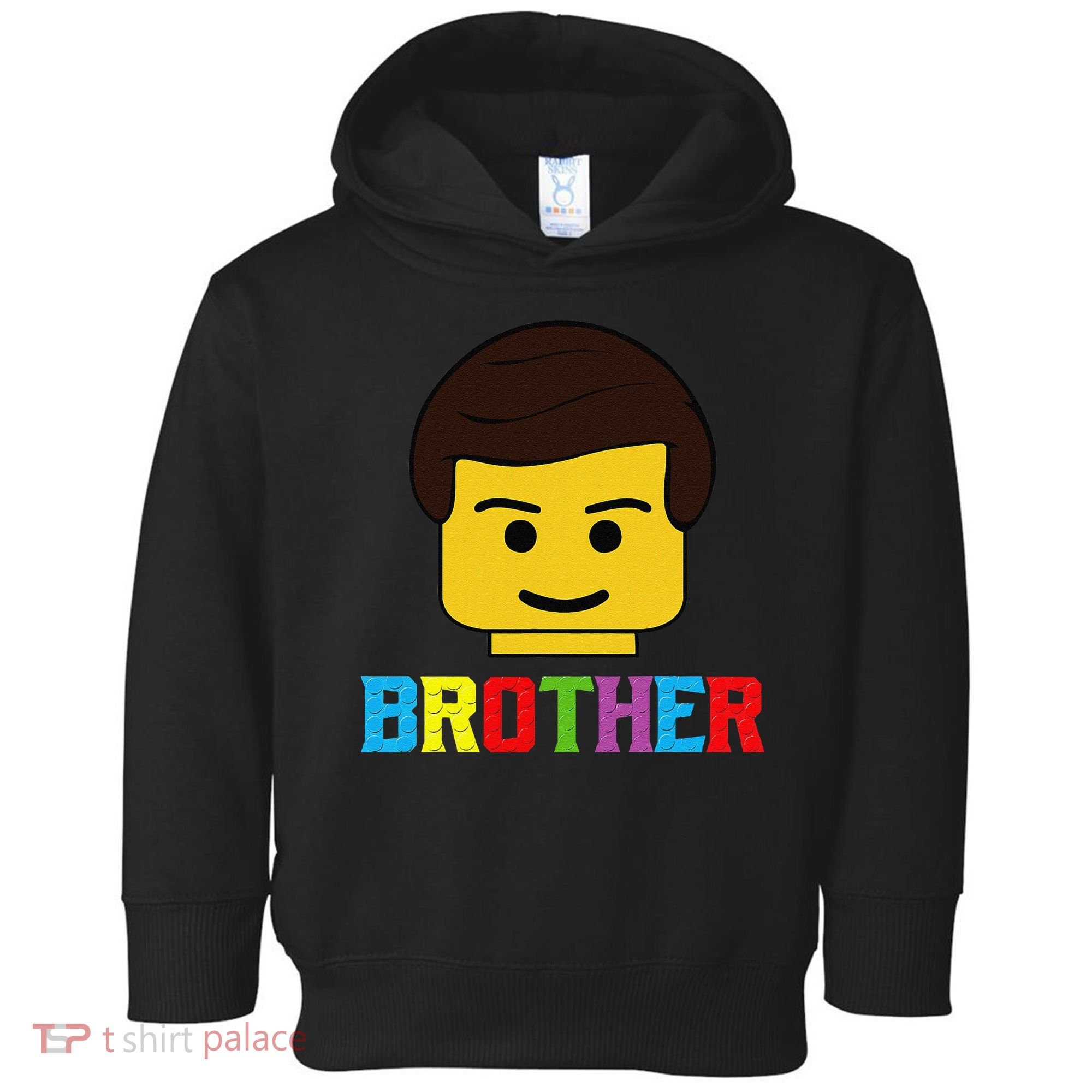 Block Brick Building Brother Master Builder Matching Family Toddler Hoodie