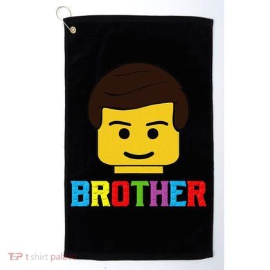 Block Brick Building Brother Master Builder Matching Family Golf Towel