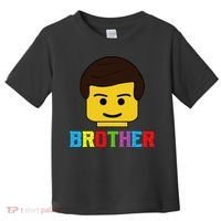 Block Brick Building Brother Master Builder Matching Family Toddler T-Shirt thumb 0