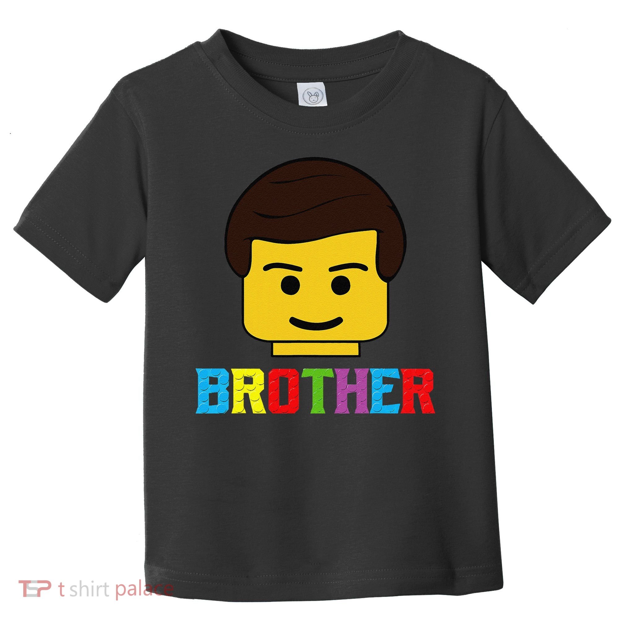Block Brick Building Brother Master Builder Matching Family Toddler T-Shirt