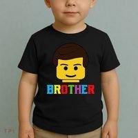 Block Brick Building Brother Master Builder Matching Family Toddler T-Shirt thumb 2