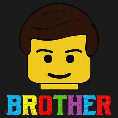 Block Brick Building Brother Master Builder Matching Family Cropped Pullover Crew