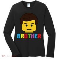 Block Brick Building Brother Master Builder Matching Family Women's Long Sleeve Shirt thumb 0