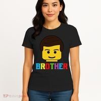 Block Brick Building Brother Master Builder Matching Family Women's T-Shirt thumb 4