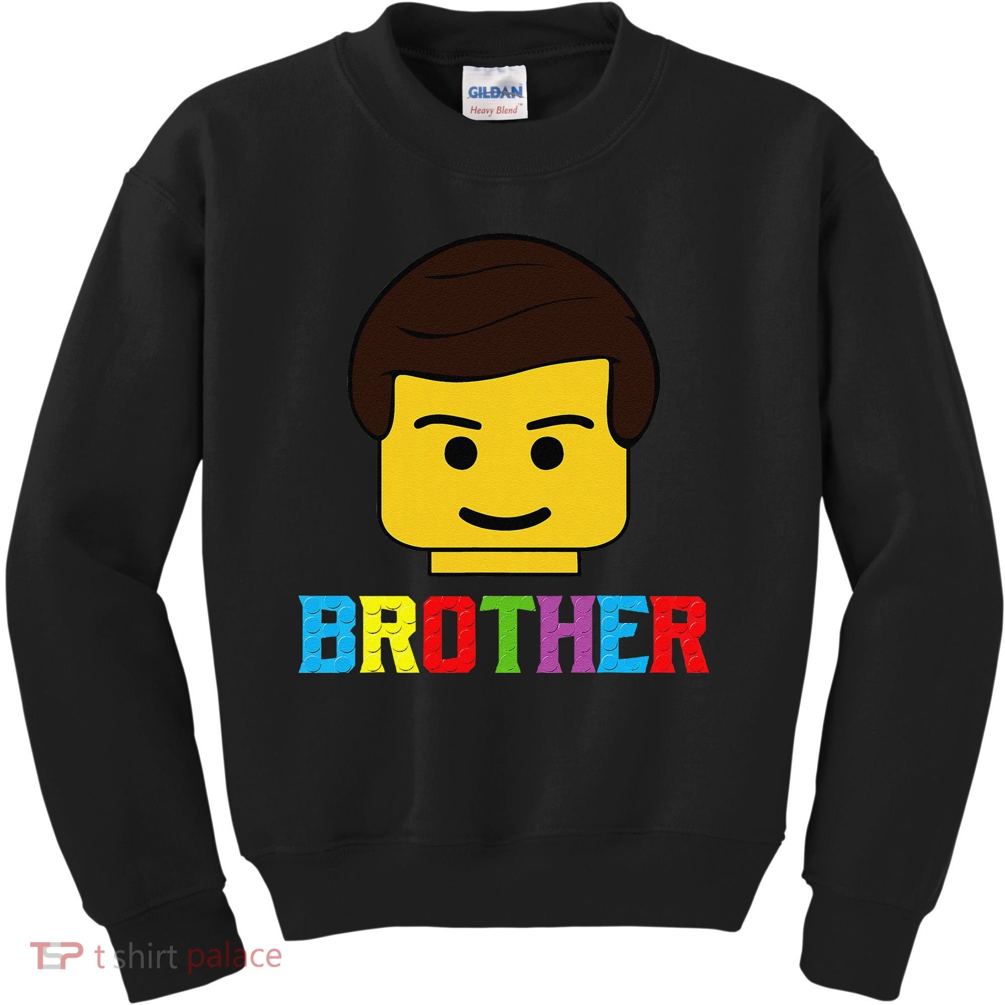 Block Brick Building Brother Master Builder Matching Family Kids Sweatshirt