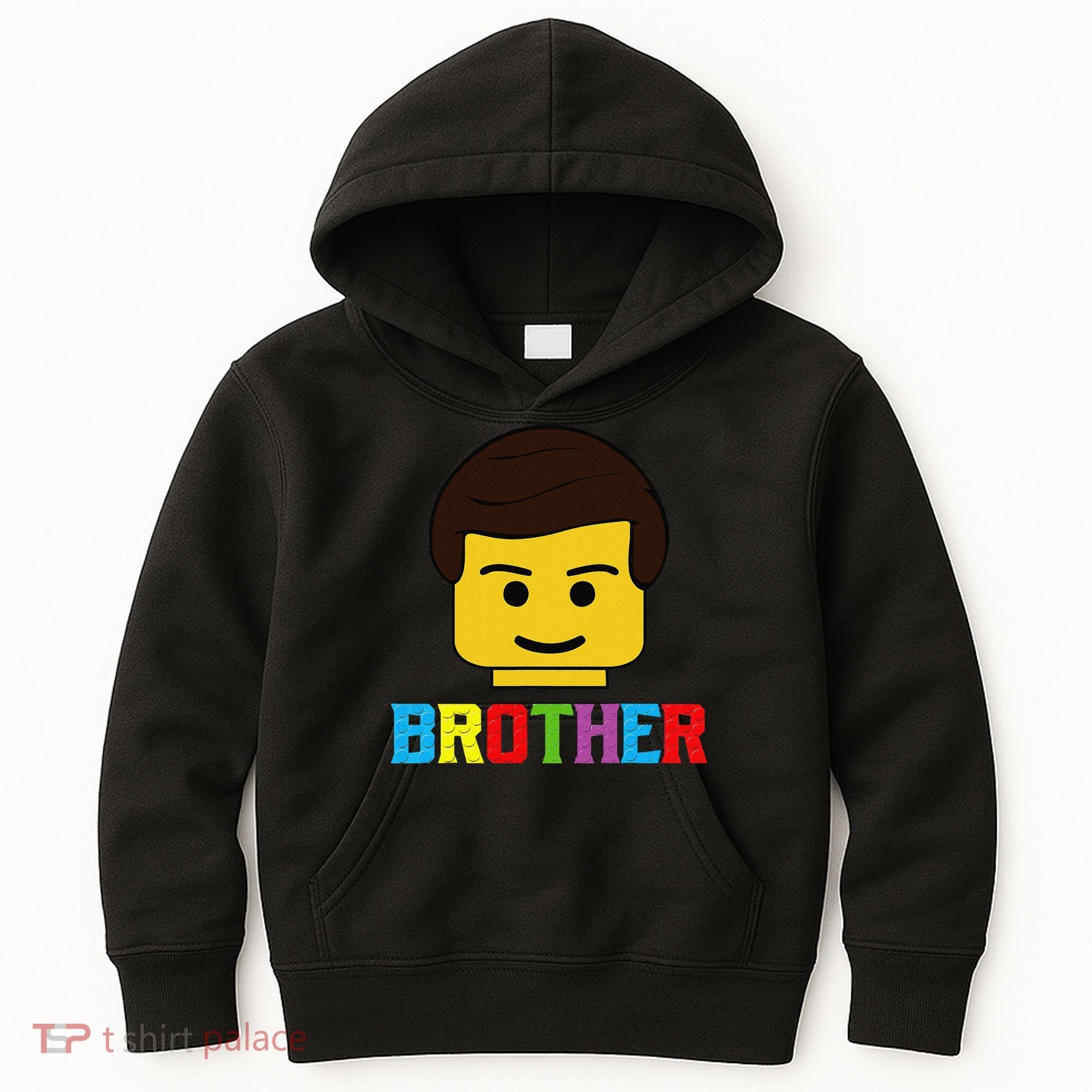 Block Brick Building Brother Master Builder Matching Family Kids Hoodie