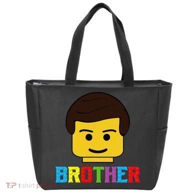 Block Brick Building Brother Master Builder Matching Family Bag