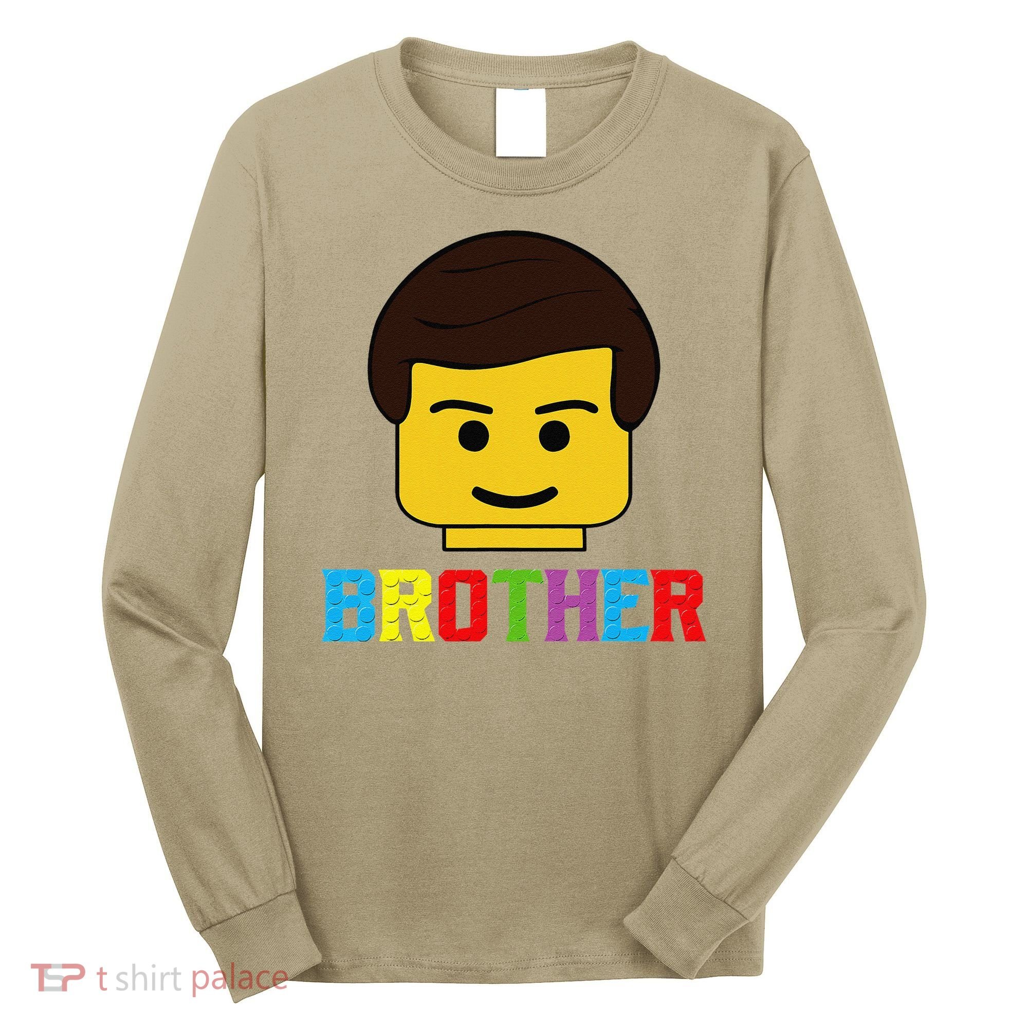 Block Brick Building Brother Master Builder Matching Family Long Sleeve Shirt