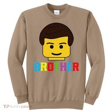 Block Brick Building Brother Master Builder Matching Family Sweatshirt