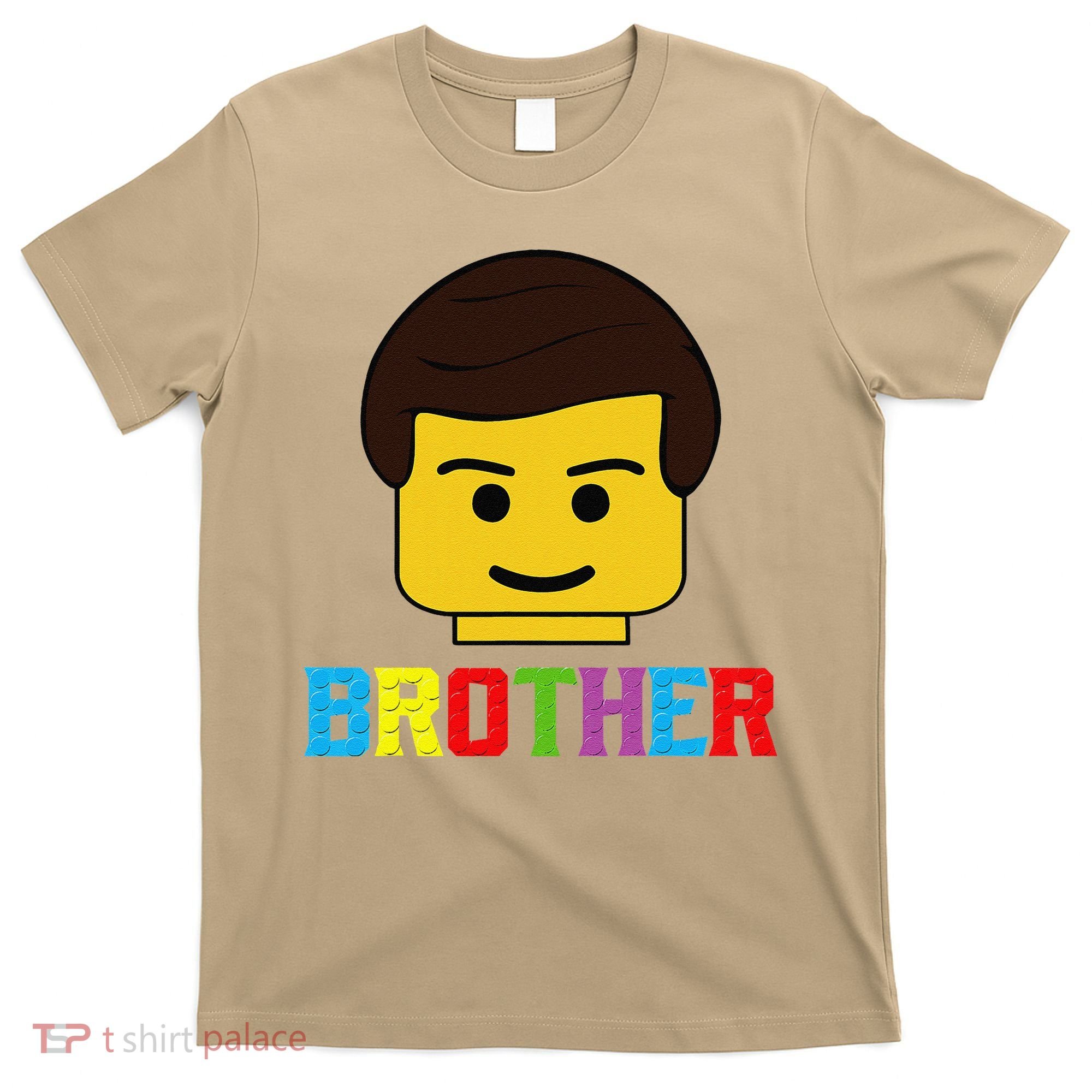 Block Brick Building Brother Master Builder Matching Family T-Shirt