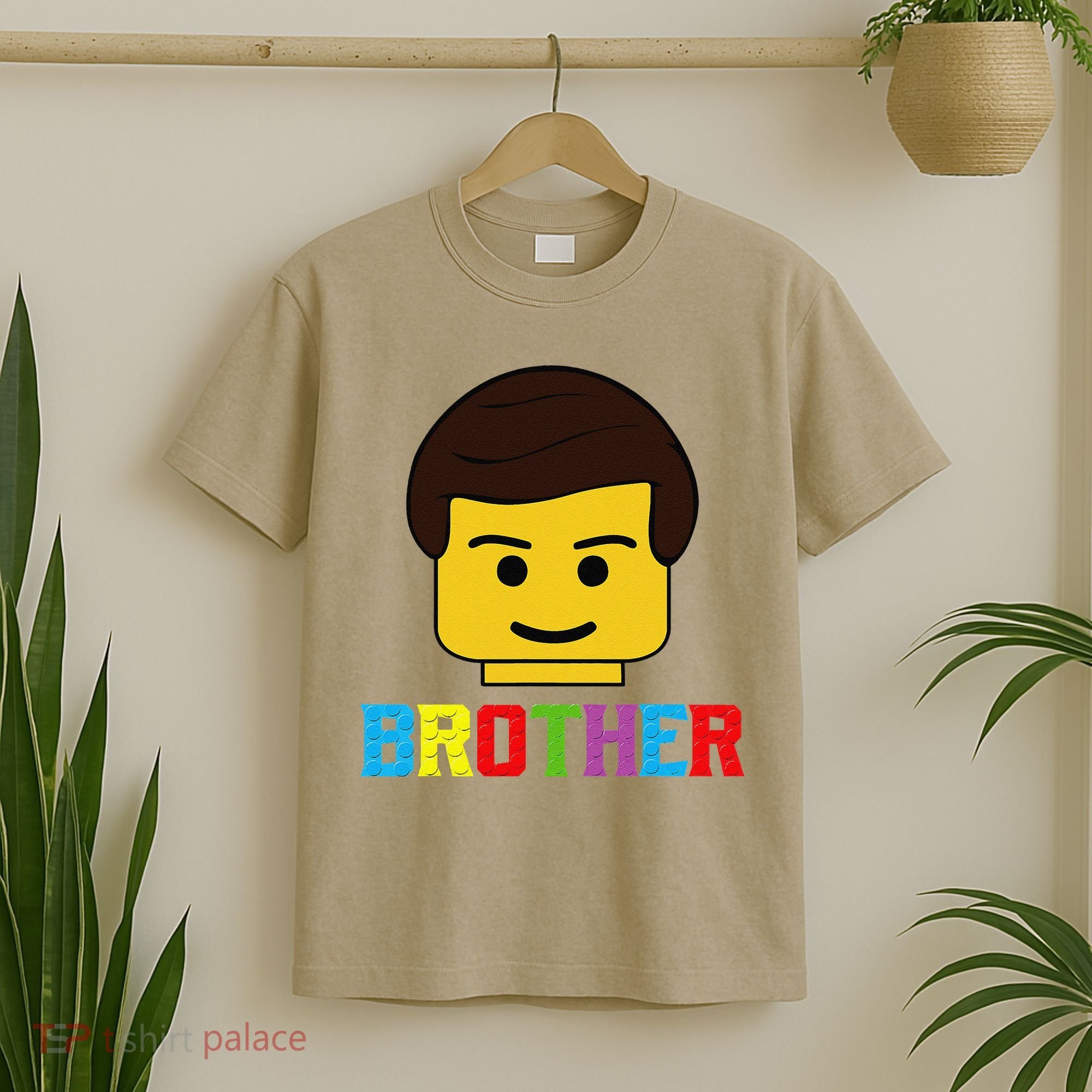 Block Brick Building Brother Master Builder Matching Family T-Shirt