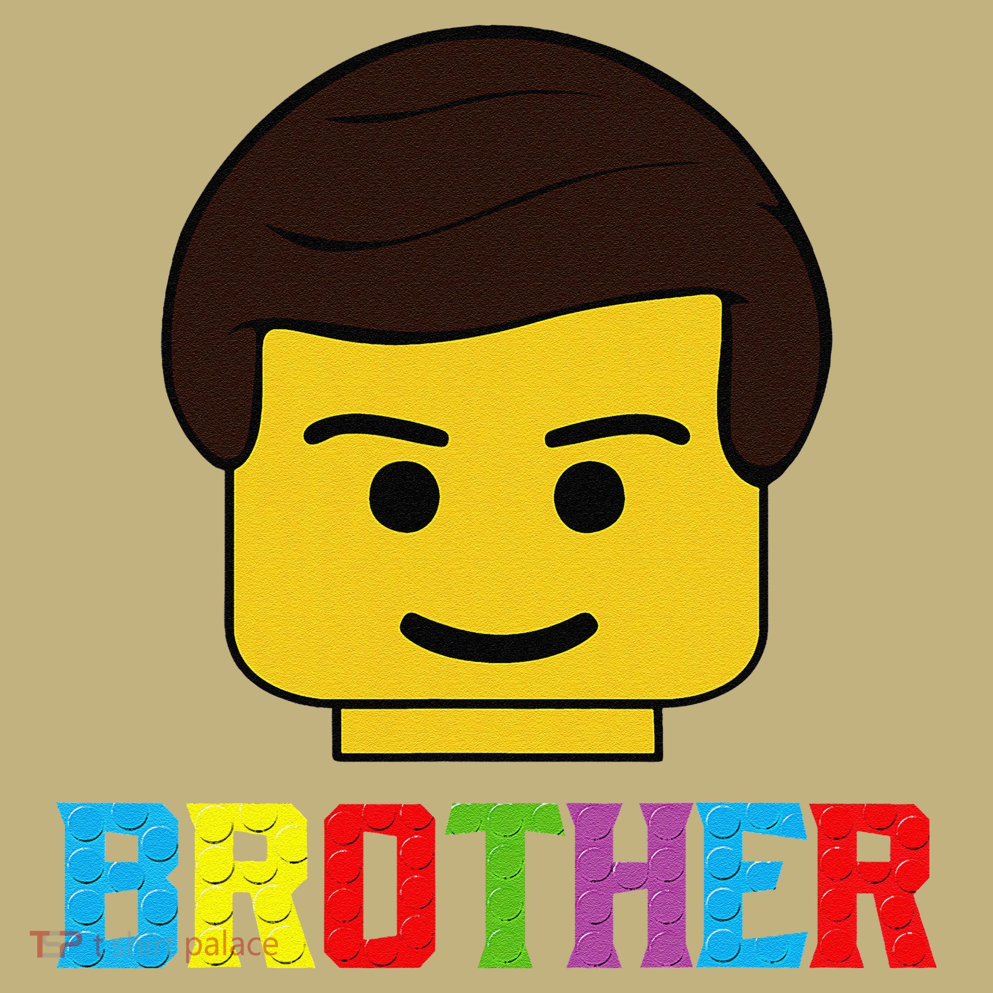 Block Brick Building Brother Master Builder Matching Family T-Shirt