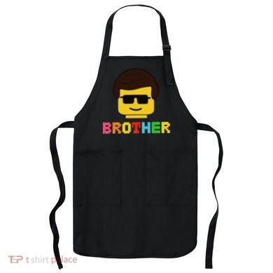 Block Brick Building Brother Master Builder Matching Family Apron