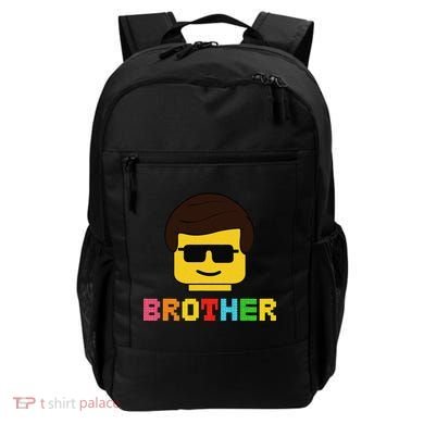 Block Brick Building Brother Master Builder Matching Family Backpack