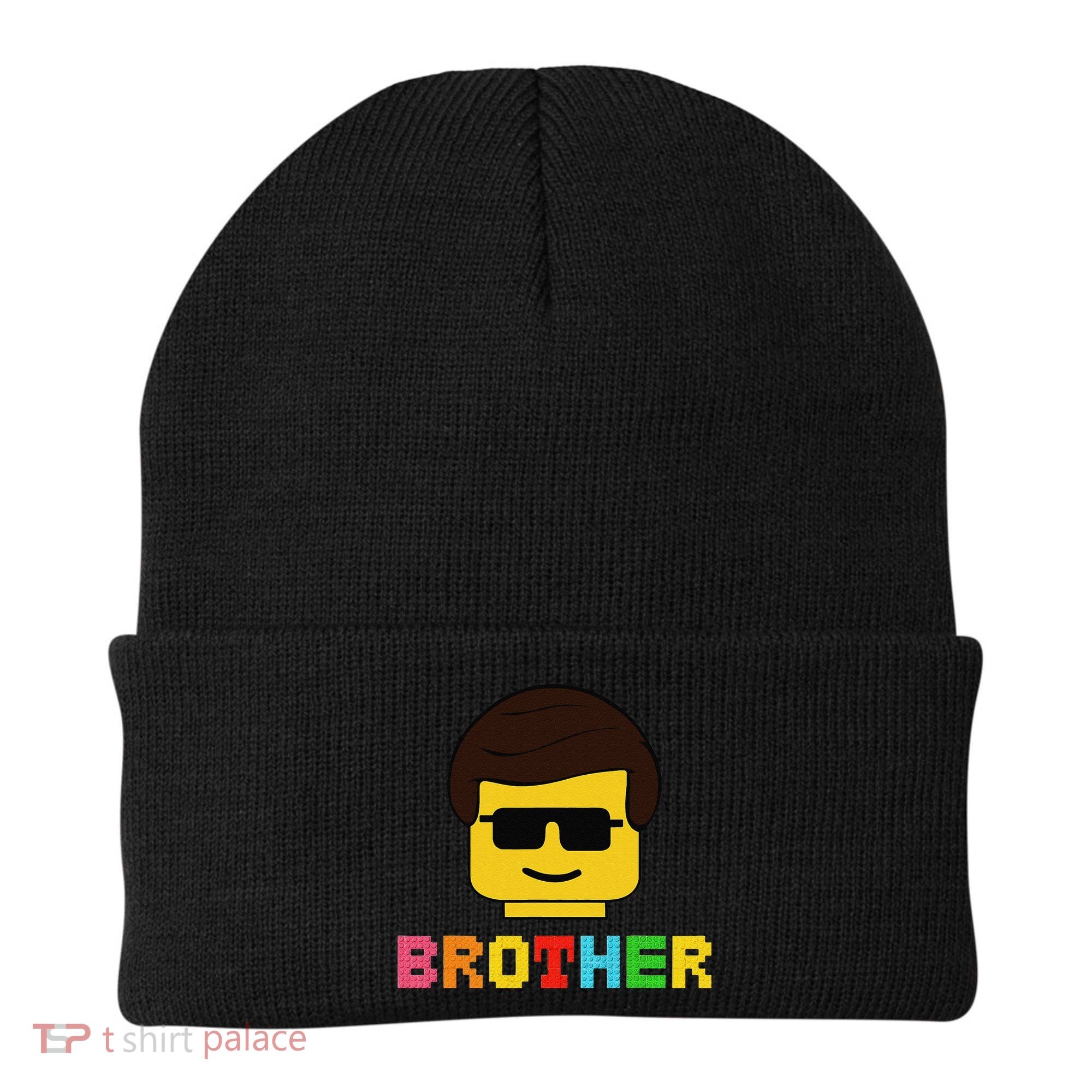 Block Brick Building Brother Master Builder Matching Family Beanie
