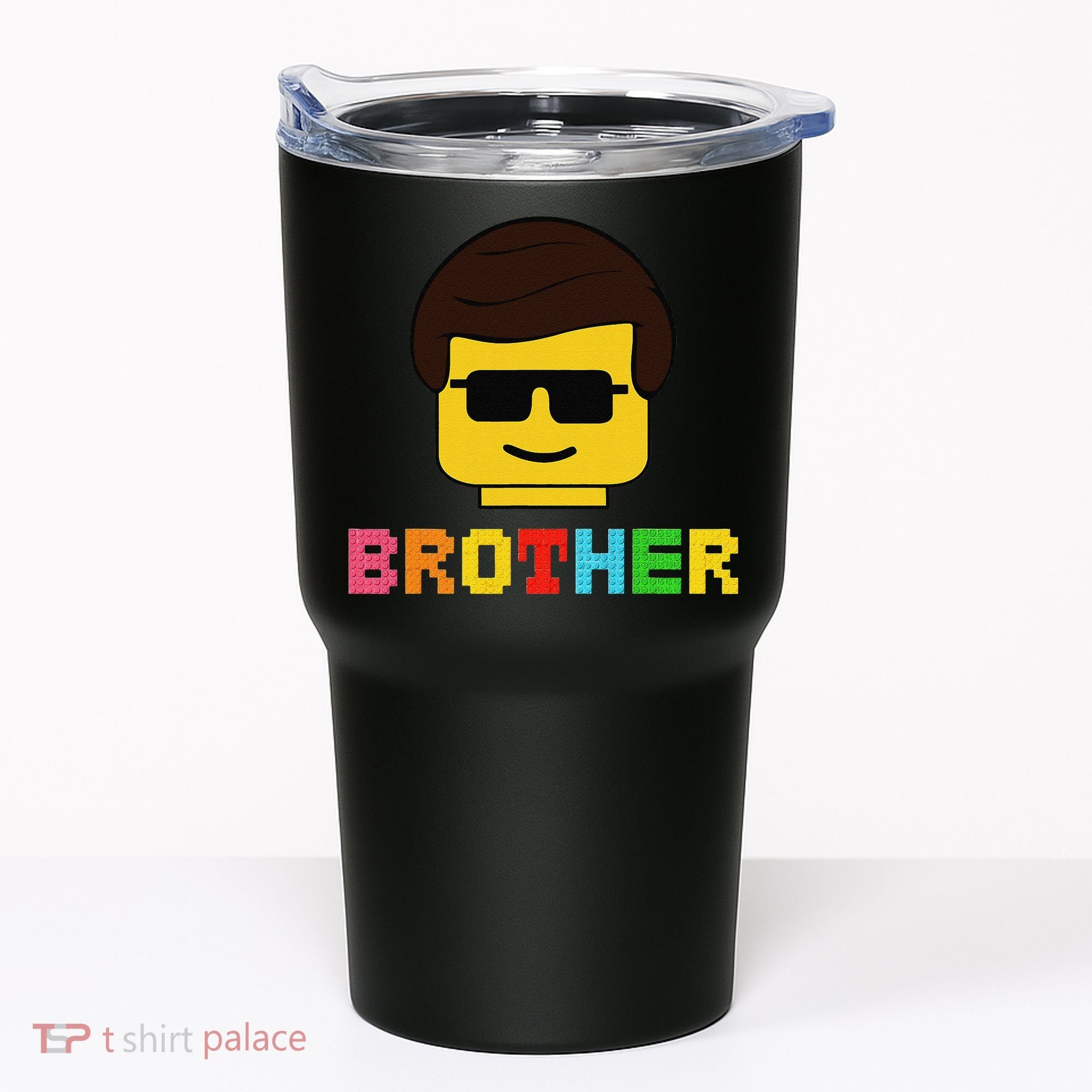 Block Brick Building Brother Master Builder Matching Family Tumbler