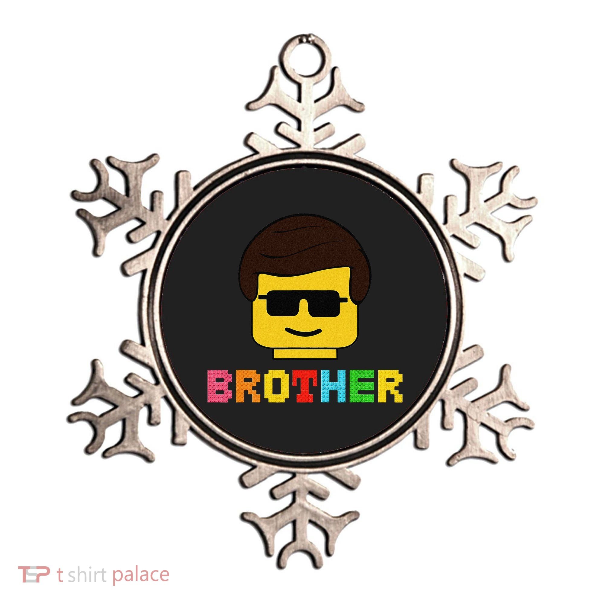 Block Brick Building Brother Master Builder Matching Family Ornament