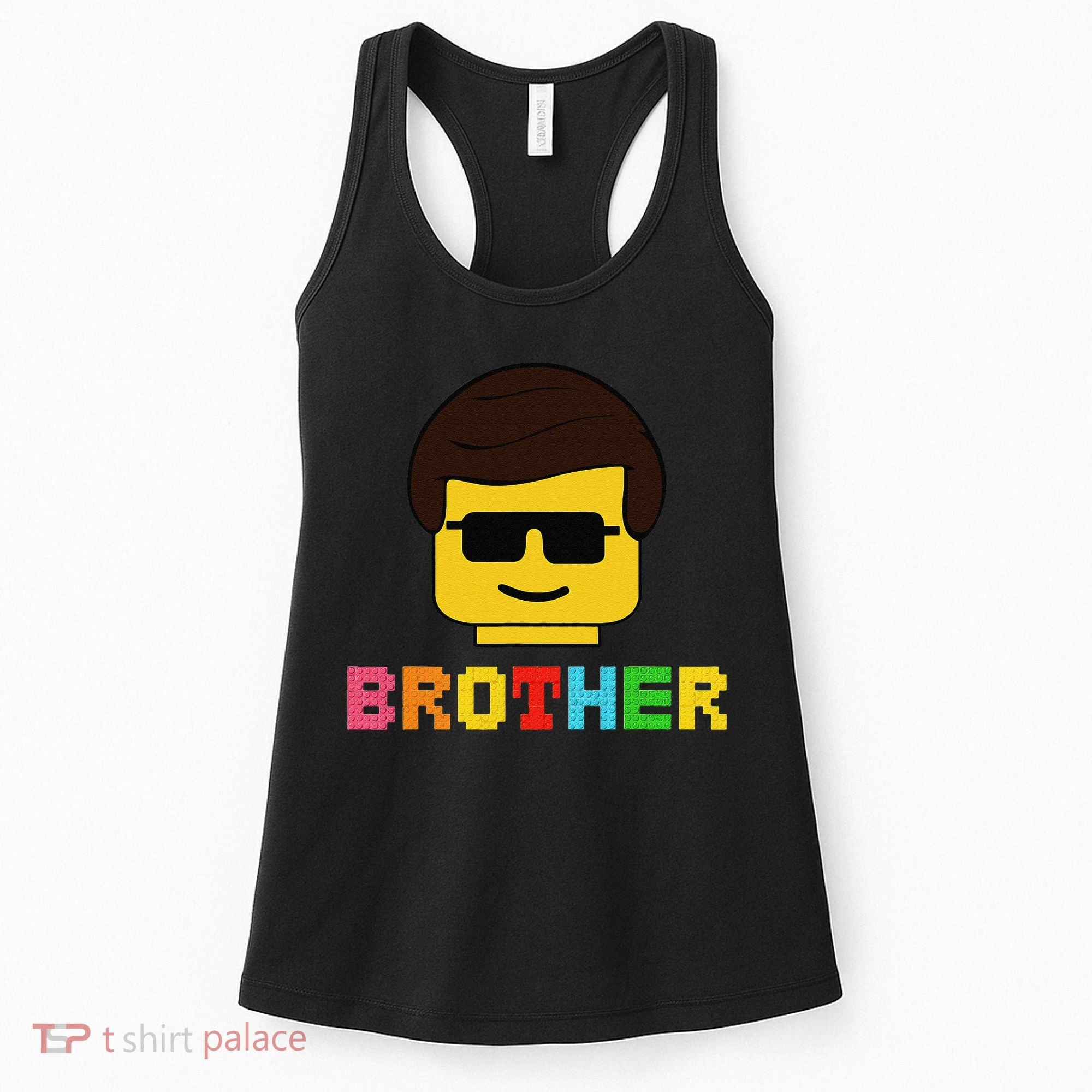 Block Brick Building Brother Master Builder Matching Family Women's Tank Top