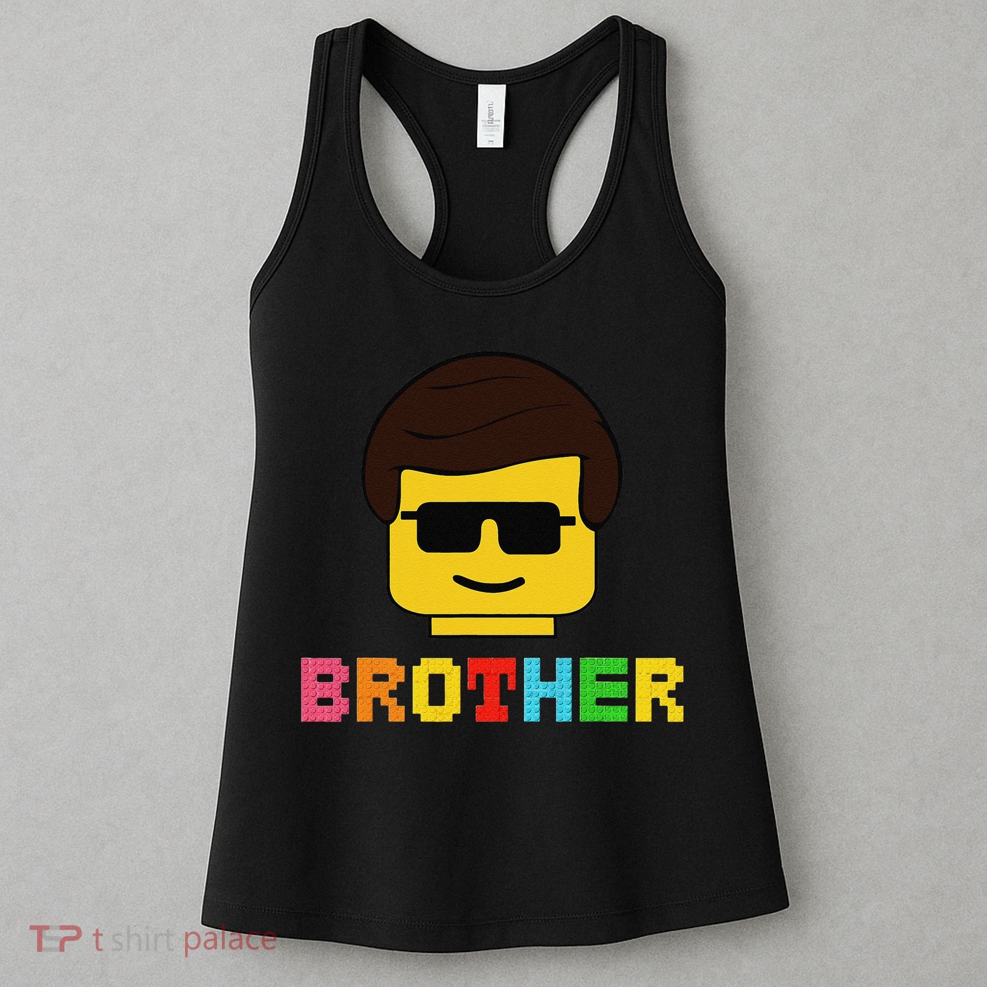 Block Brick Building Brother Master Builder Matching Family Women's Tank Top