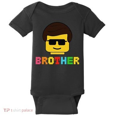 Block Brick Building Brother Master Builder Matching Family Baby Bodysuit