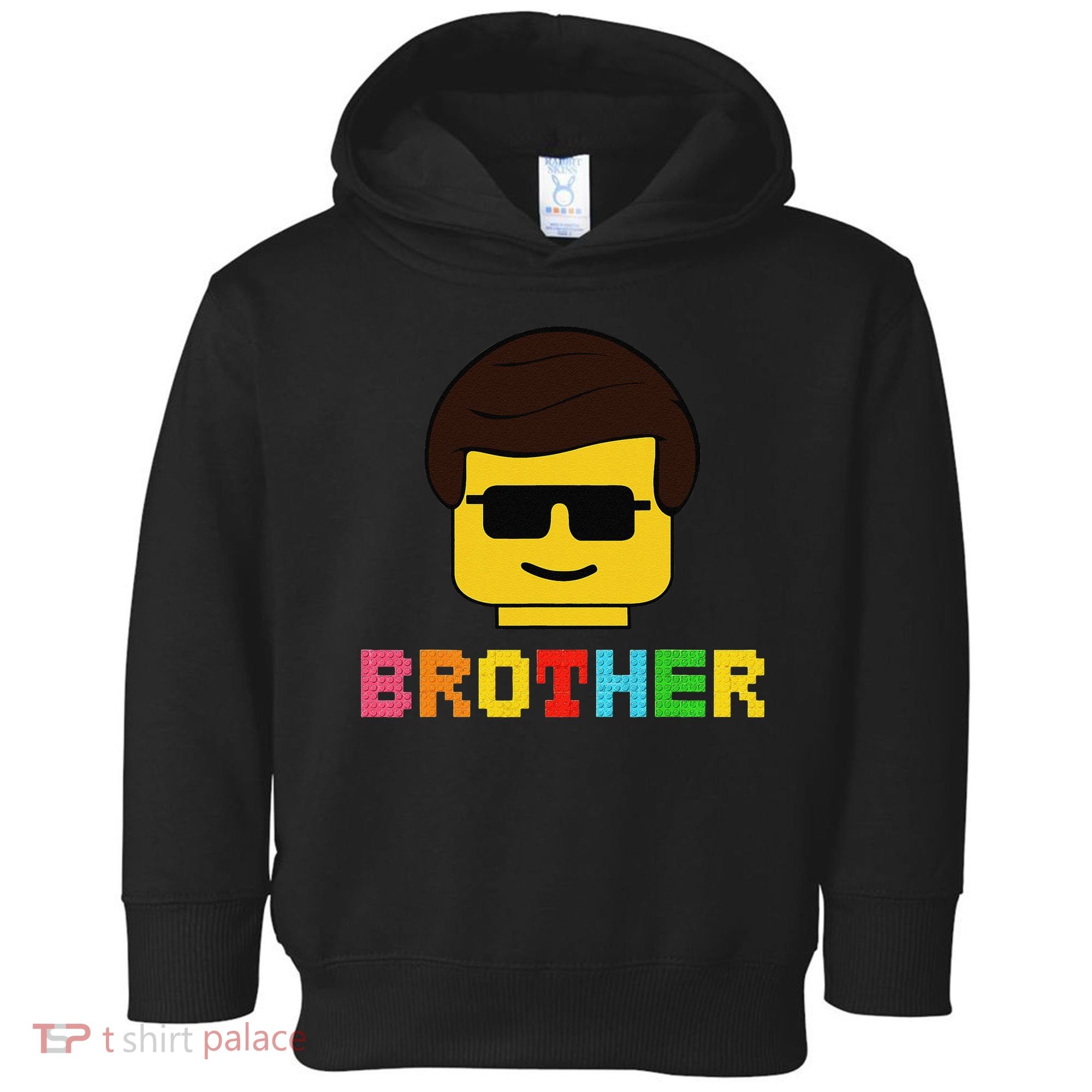 Block Brick Building Brother Master Builder Matching Family Toddler Hoodie