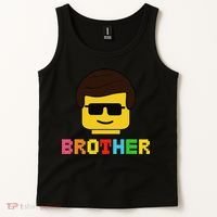 Block Brick Building Brother Master Builder Matching Family Tank Top thumb 2