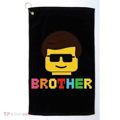 Block Brick Building Brother Master Builder Matching Family Golf Towel
