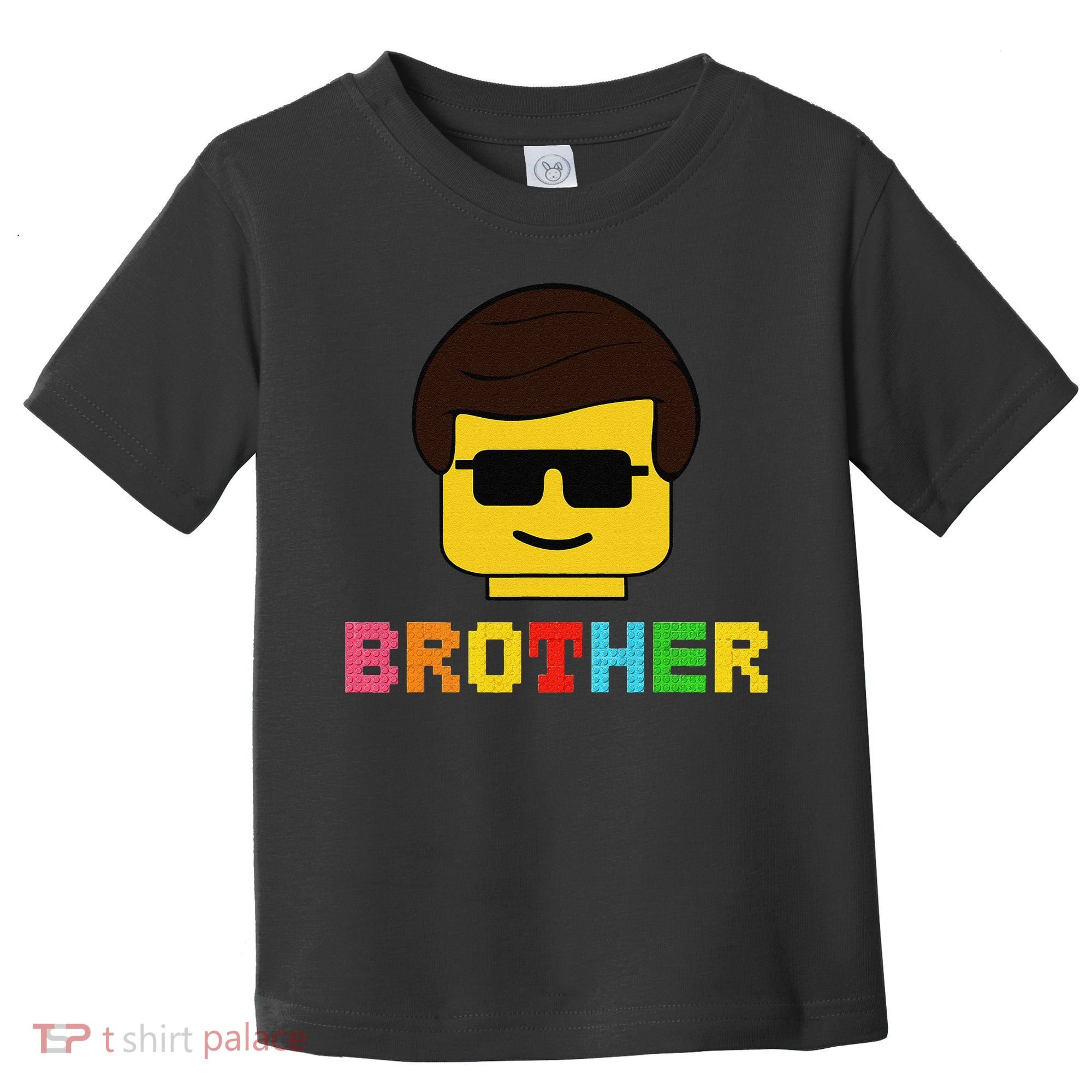 Block Brick Building Brother Master Builder Matching Family Toddler T-Shirt