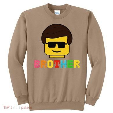 Block Brick Building Brother Master Builder Matching Family Sweatshirt