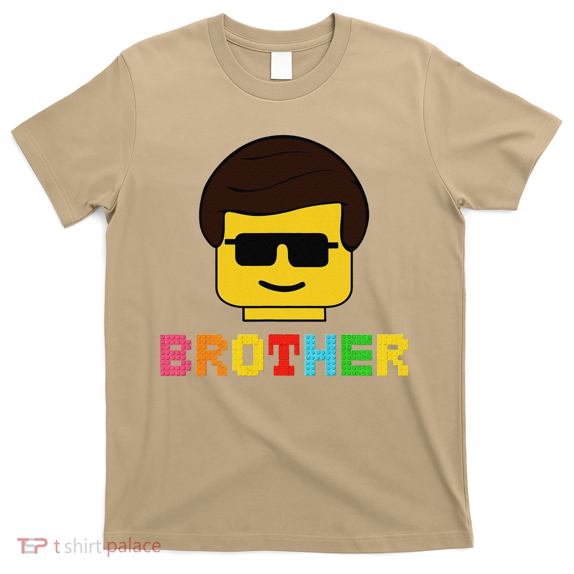 Block Brick Building Brother Master Builder Matching Family T-Shirt
