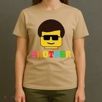 Block Brick Building Brother Master Builder Matching Family T-Shirt thumb 4