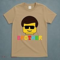 Block Brick Building Brother Master Builder Matching Family T-Shirt thumb 5
