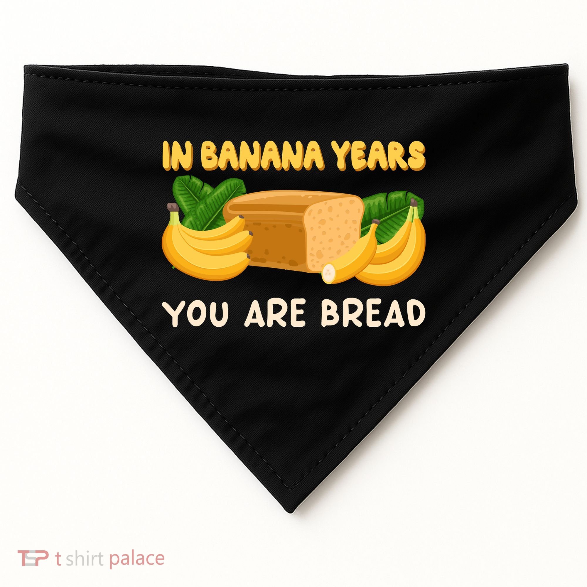Bakery Banana Bread In Banana Years You're Bread USA-Made Doggie Bandana