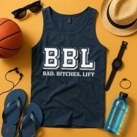 Bbl Bad Bitches Lift Funny Lifting Weight Workout Fitness Tank Top thumb 4
