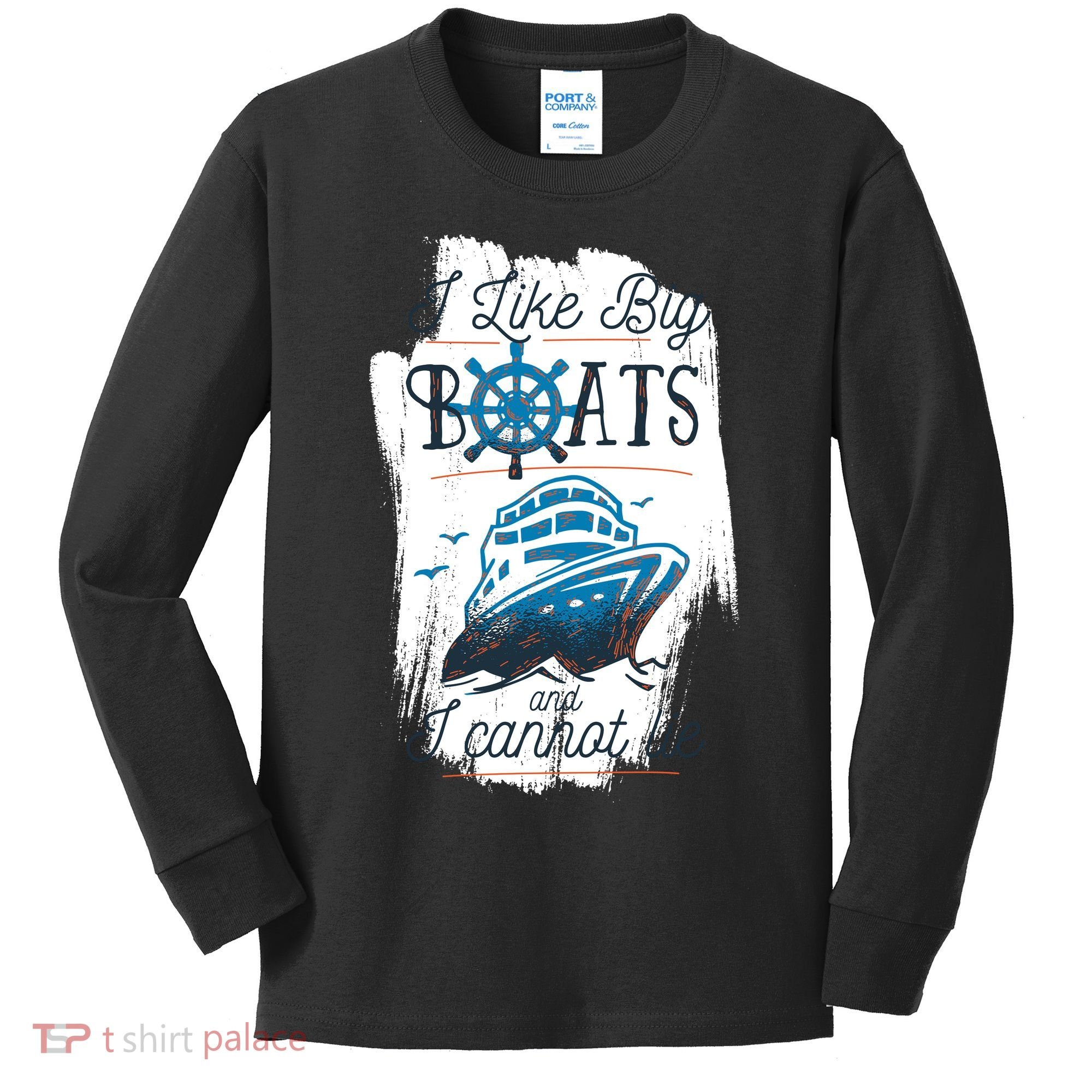 Big Boats Kids Long Sleeve Shirt