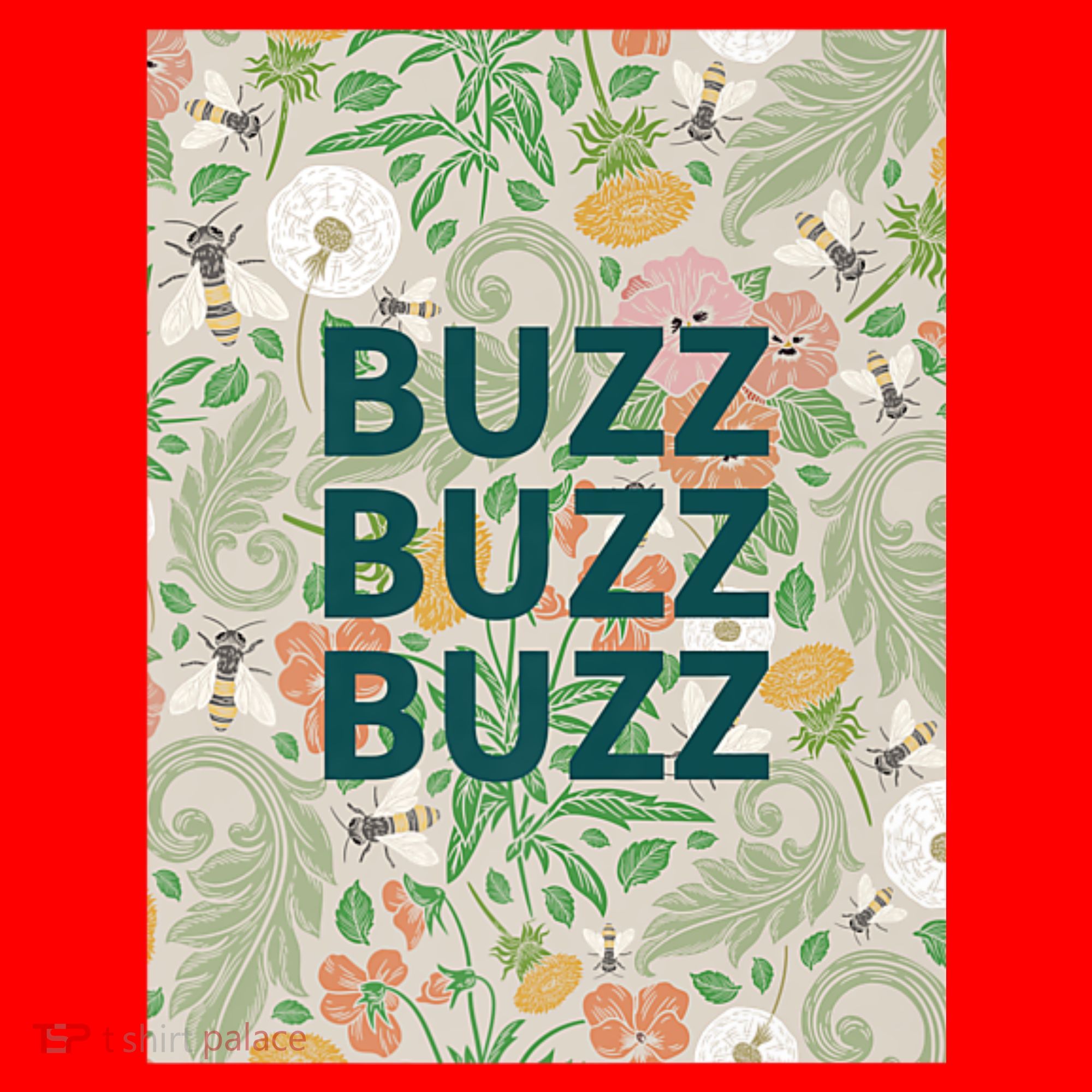 Buzz Buzz Buzz Santa Hat