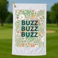 Buzz Buzz Buzz Golf Towel thumb 1