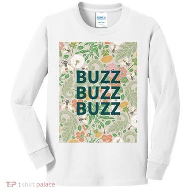 Buzz Buzz Buzz Kids Long Sleeve Shirt
