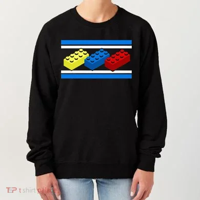 Building Bricks Blocks Master Builder Engineer Construction Women's Sweatshirt