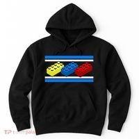 Building Bricks Blocks Master Builder Engineer Construction Hoodie thumb 0