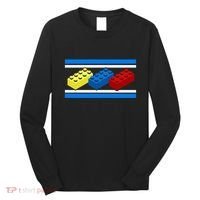 Building Bricks Blocks Master Builder Engineer Construction Long Sleeve Shirt thumb 0
