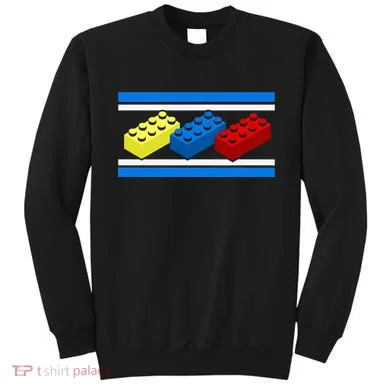 Building Bricks Blocks Master Builder Engineer Construction Sweatshirt