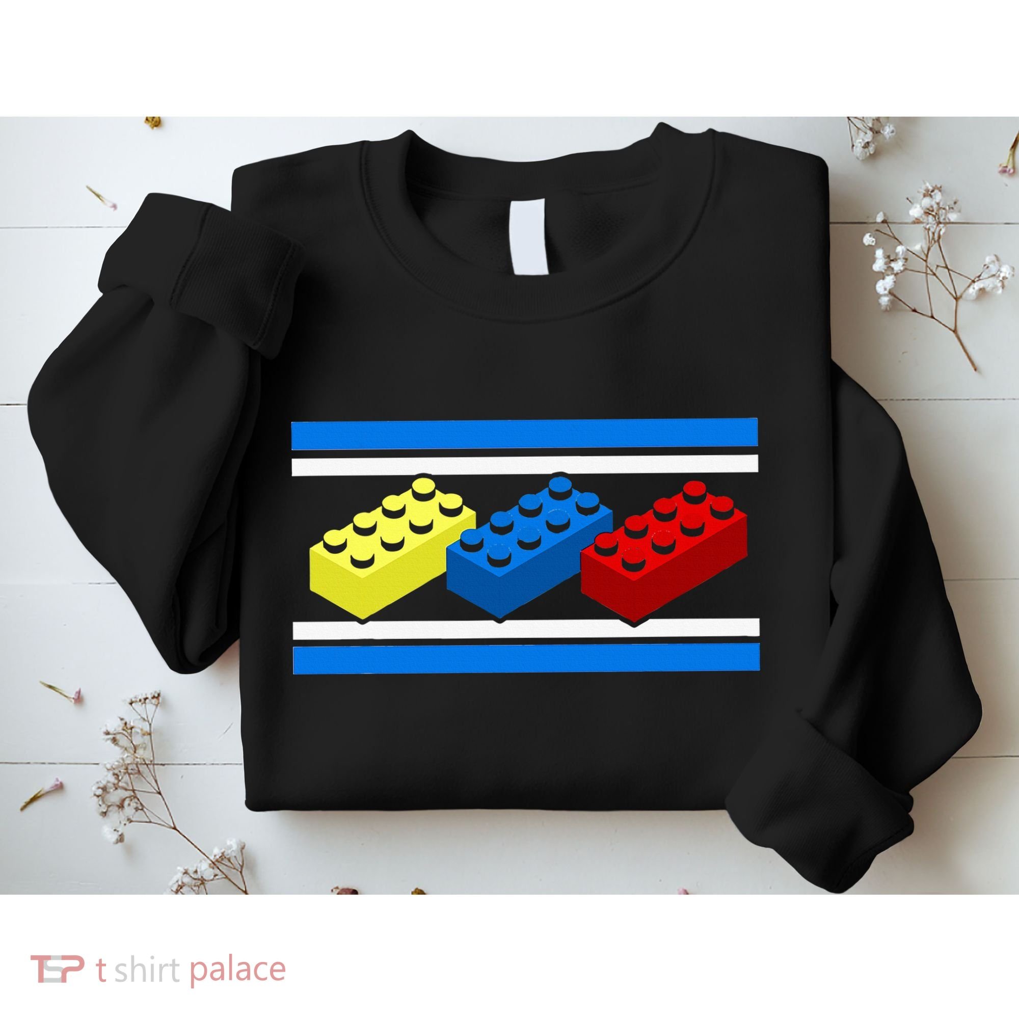 Building Bricks Blocks Master Builder Engineer Construction Sweatshirt