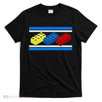 Building Bricks Blocks Master Builder Engineer Construction T-Shirt