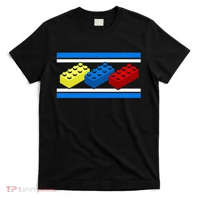Building Bricks Blocks Master Builder Engineer Construction T-Shirt