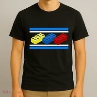 Building Bricks Blocks Master Builder Engineer Construction T-Shirt thumb 3