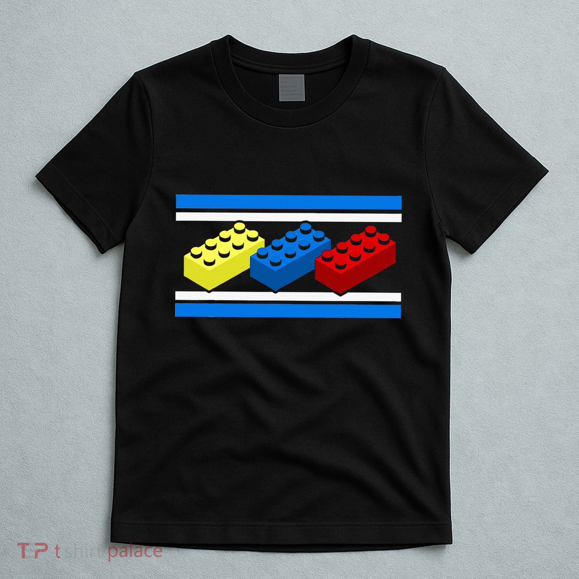 Building Bricks Blocks Master Builder Engineer Construction T-Shirt
