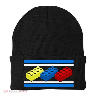 Building Bricks Blocks Master Builder Engineer Construction Beanie